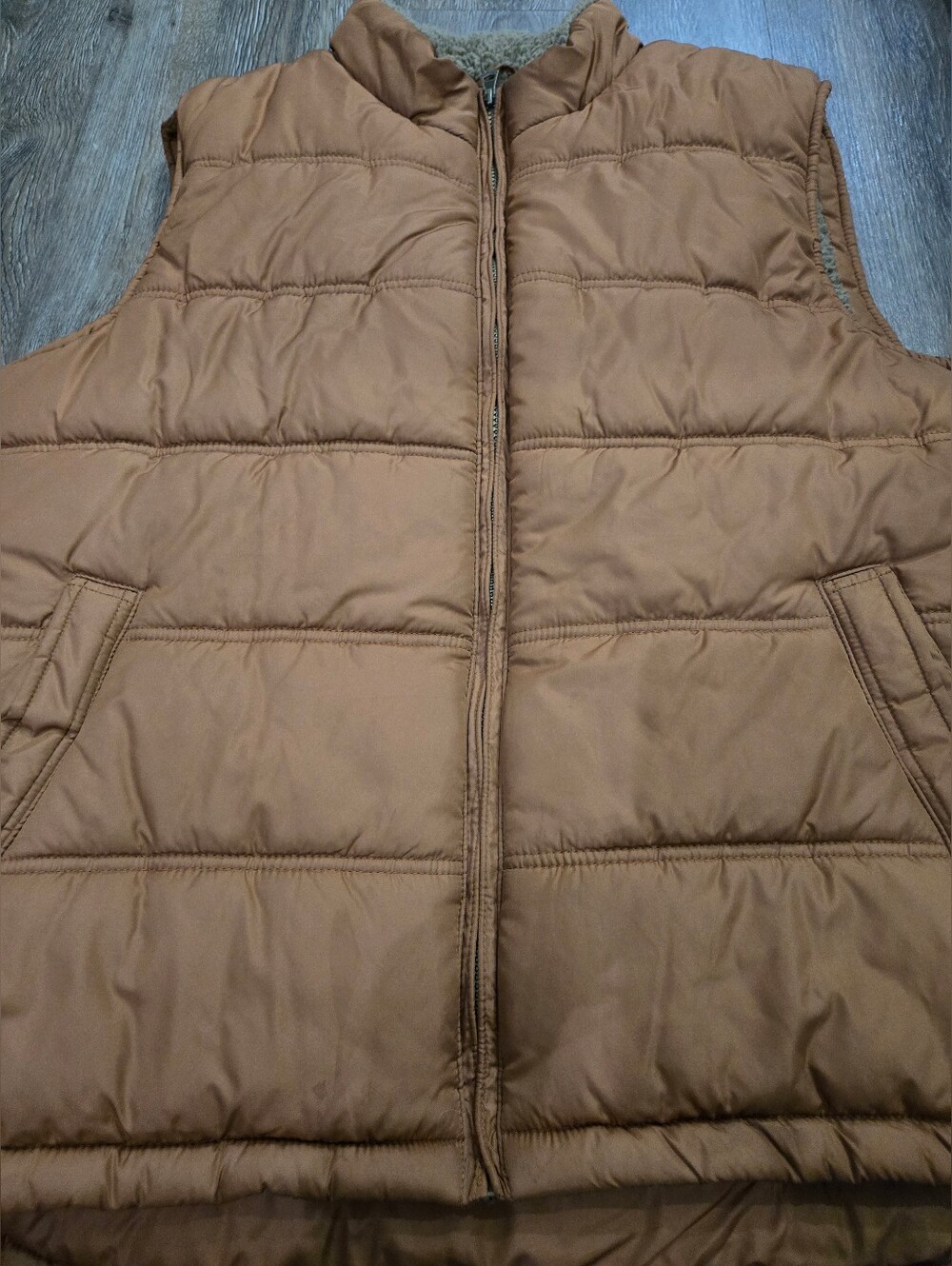Weatherproof Brown Quilted Puffer Vest